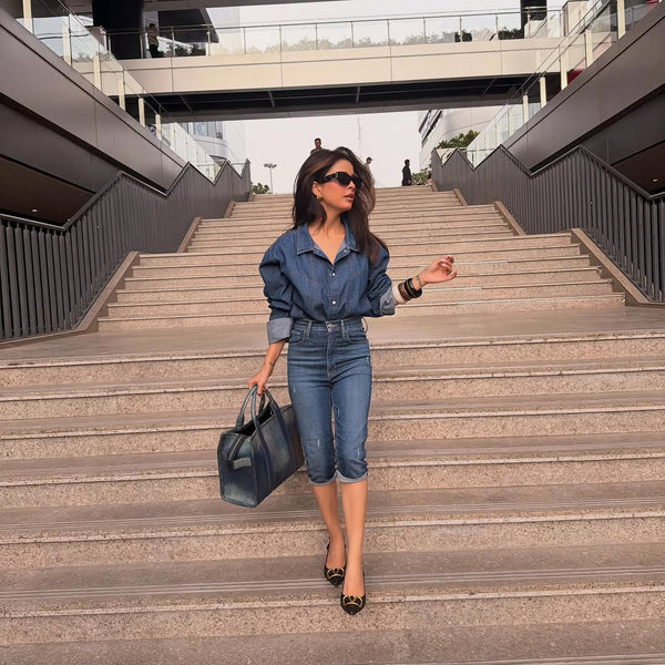 All-Denim Urban Chic
