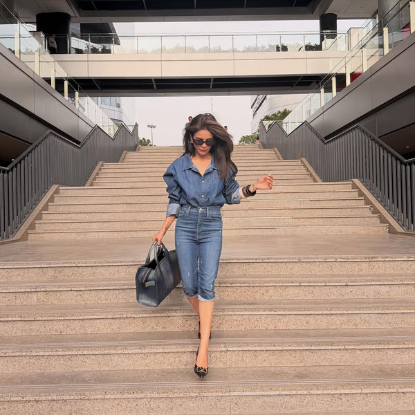 All-Denim Urban Chic